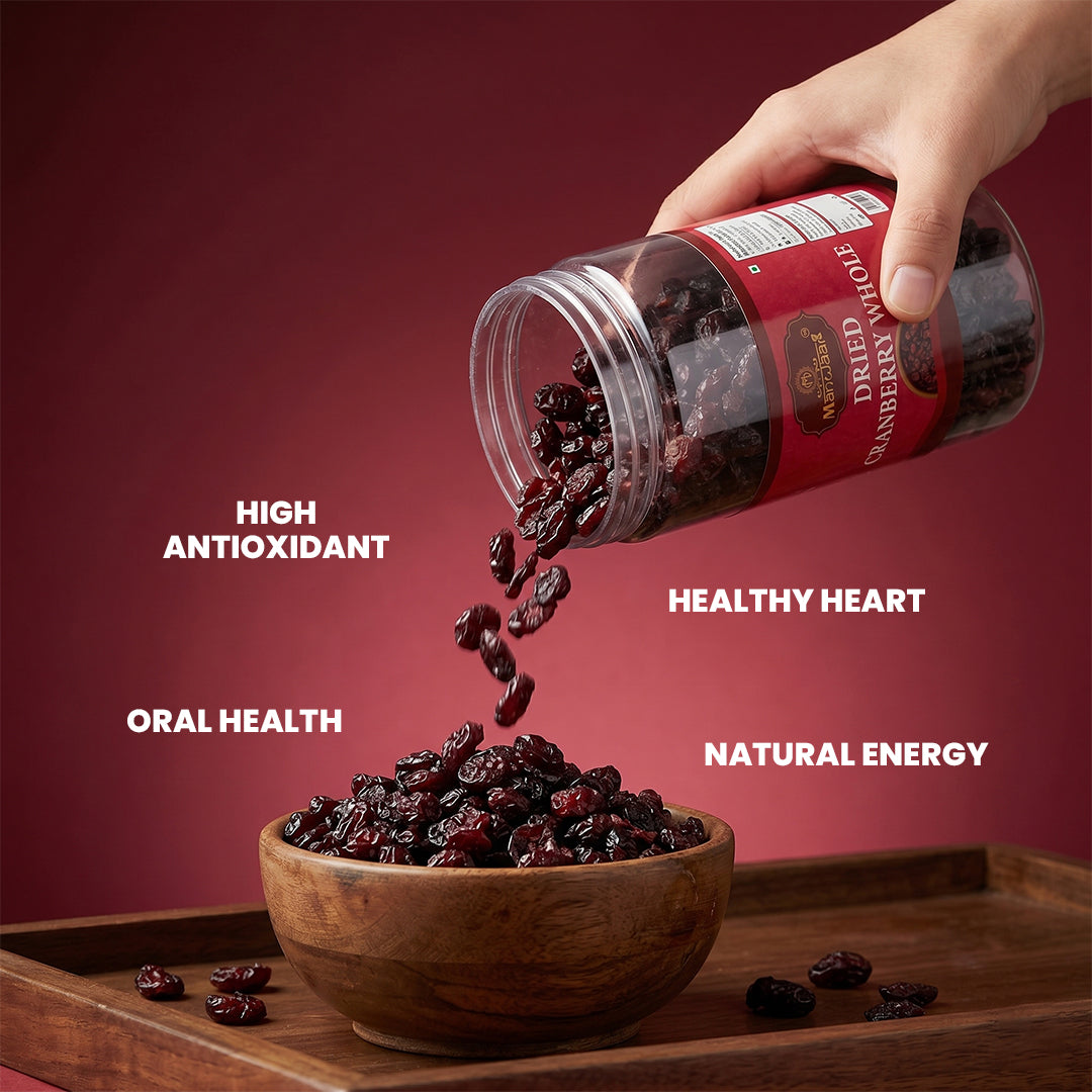 Manwaar Dried Cranberries Whole