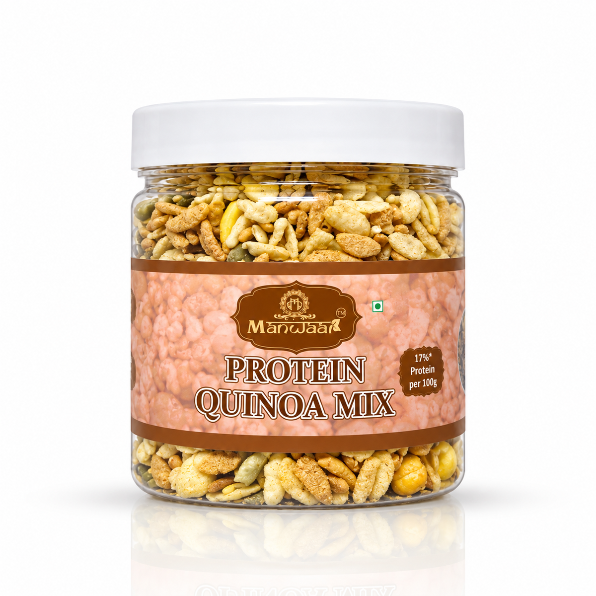 Manwaar Protein Quinoa Salad Mix | Roasted Quinoa Snack | Healthy Roasted Mix