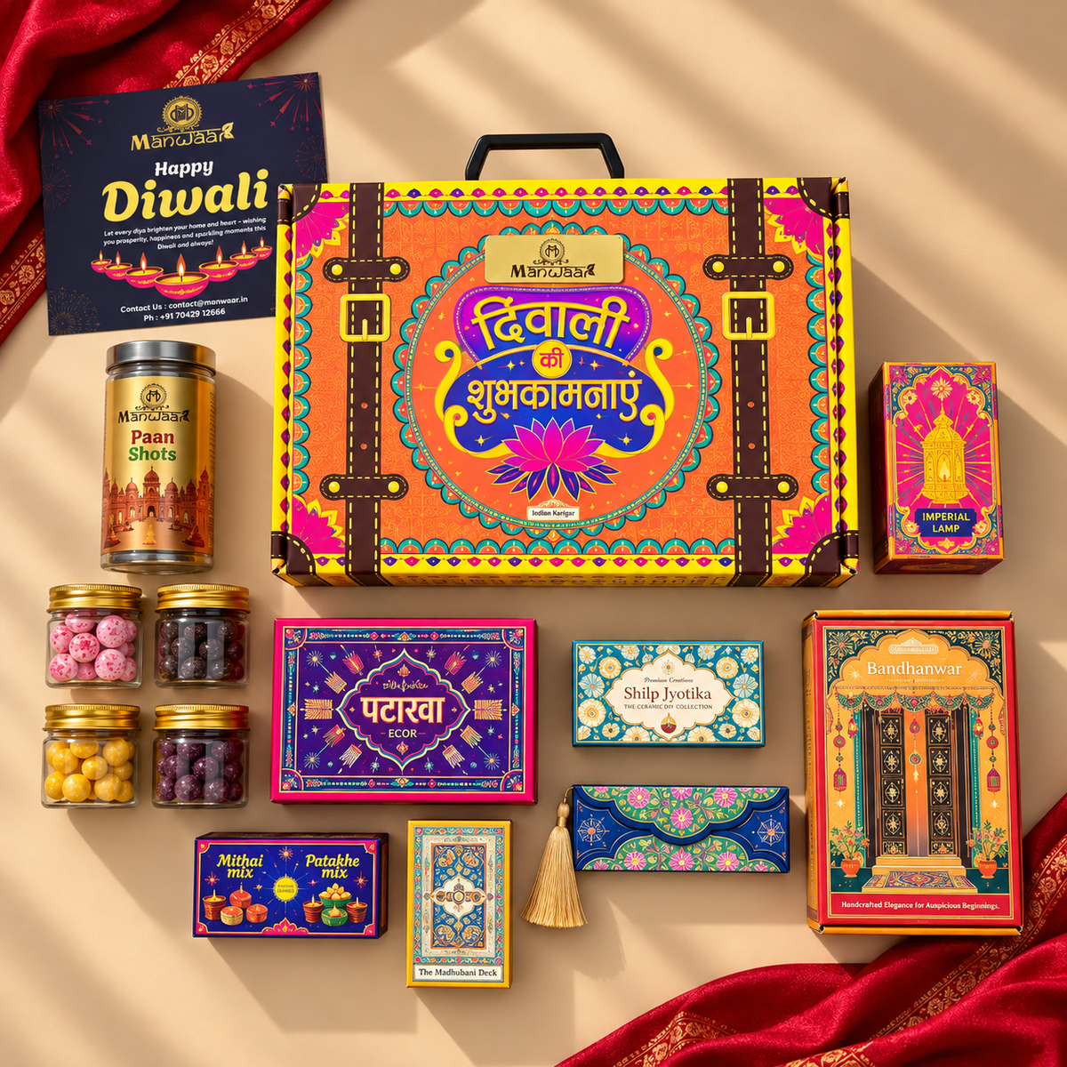 Diwali Rajashahi Suitcase